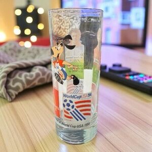 Vintage 1994 Coca-Cola World Cup USA Glass | McDonald’s Soccer Collector 6"